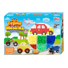 Детская термомозаика "Транспорт" 4FUN Game Club 40057T 4000 бусин, 3 основания(40057T)