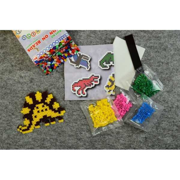 Магніти з термомозаїки "Динозаври" (TM-011) набір для творчості (TM-011)