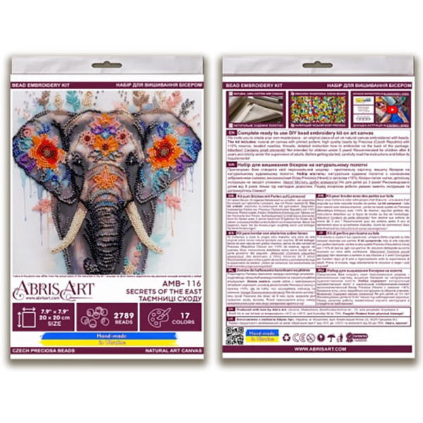 Набор-миди для вышивания бисером "Тайны востока" AMB-116 на натуральном холсте(AMB-116)