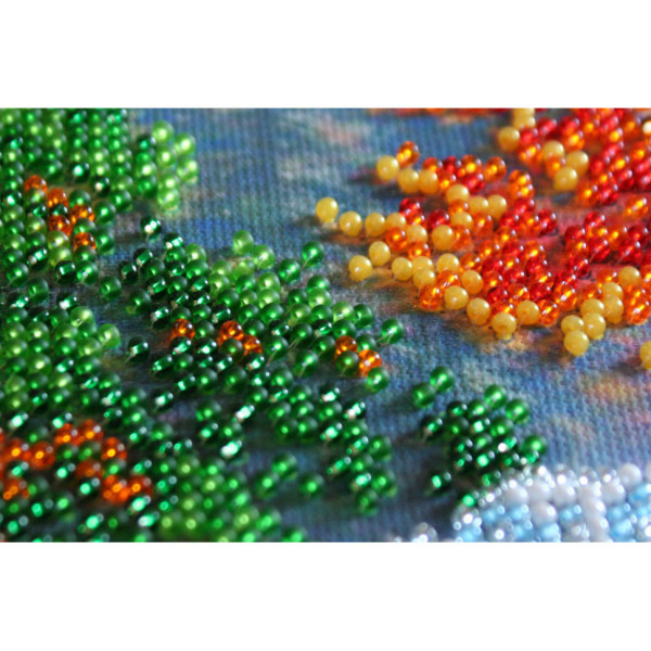 Набір для вишивання бісером "Біля водоспаду" AM-163 15х15 см (AM-163)