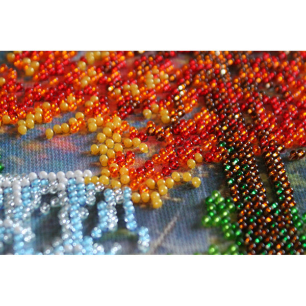 Набір для вишивання бісером "Біля водоспаду" AM-163 15х15 см (AM-163)