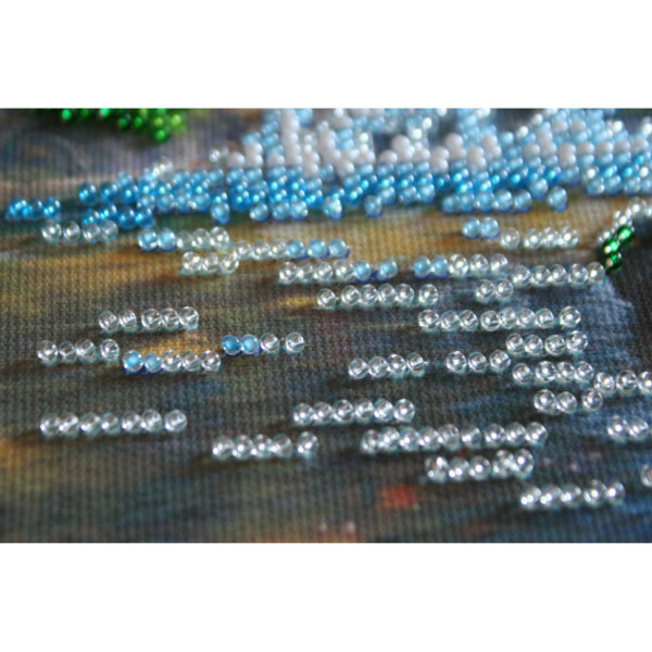 Набір для вишивання бісером "Біля водоспаду" AM-163 15х15 см (AM-163)