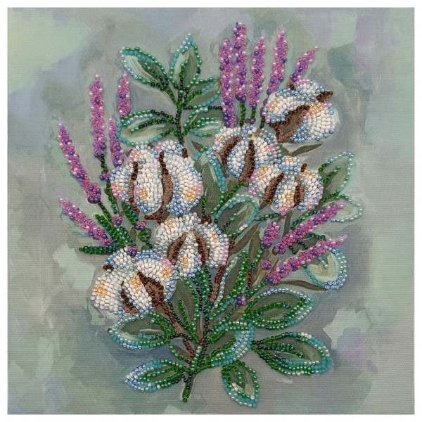 Набір-міді для вишивання бісером "Ніжний сон" AMB-091 на натуральному полотні (AMB-091)