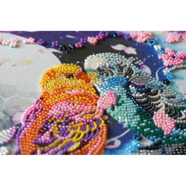 Набір для вишивання бісером "Нерозлучні" AB-639 на натуральному холсті (AB-639)