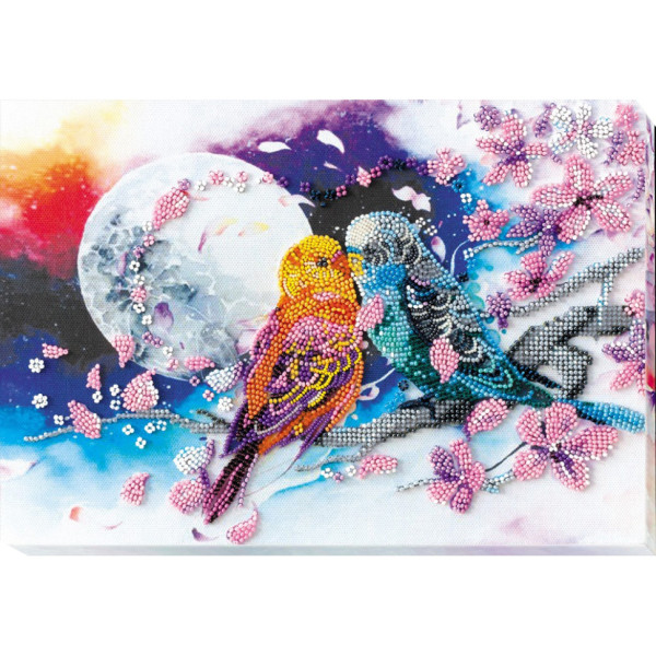 Набір для вишивання бісером "Нерозлучні" AB-639 на натуральному холсті (AB-639)