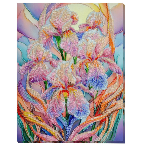 Набір для вишивання бісером "Квіткове натхнення" AB-928 на натуральному холсті  (AB-928)