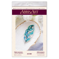 Набір для вишивання бісером прикраси "Легка пір'їнка" AD-058 на натуральному полотні (AD-058)