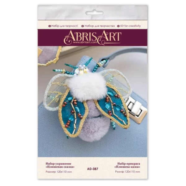Набір для створення прикраси "Плюшева казка" AD-087 на натуральному полотні (AD-087)