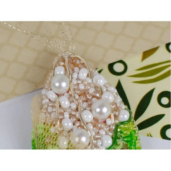 Набір для вишивання бісером прикраси "Кукурудза" AD-235 на натуральному полотні (AD-235)