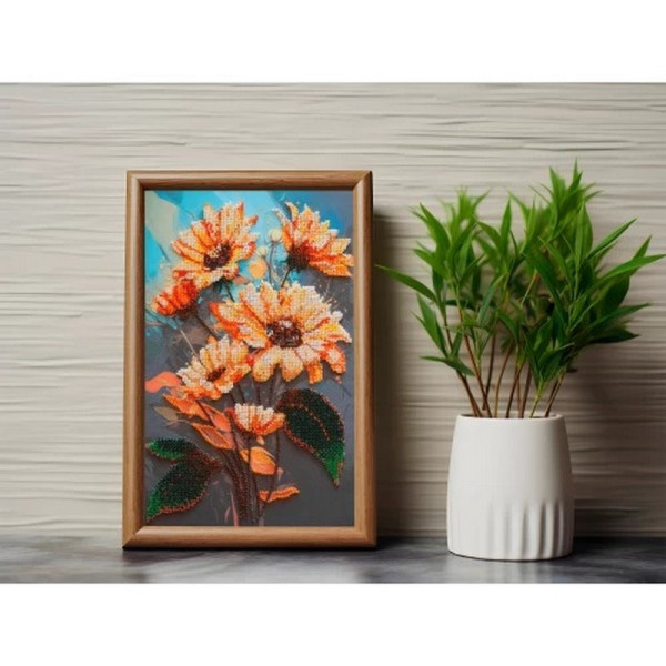 Набір для вишивання бісером "Дарунок сонця" AB-919 на натуральному холсті  (AB-919)