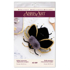 Набор для создания украшения "Бархатная история" AD-089 на натуральном холсте(AD-089)