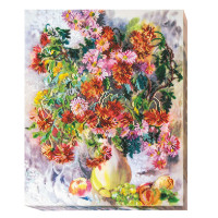 Набор для вышивки бисером "Хризантемы" AB-490 31х38 см(AB-490)