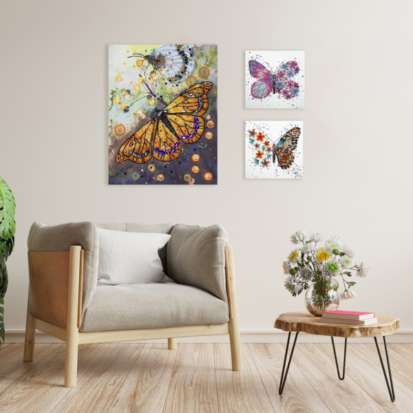 Набор-мини для вышивки бисером "Тигровые крылья" AM-239 15х15 см(AM-239)