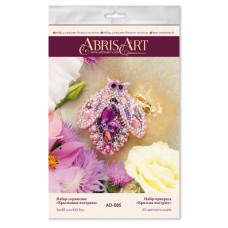 Набір для вишивання бісером прикраси "Крильця аметріну" AD-085 на натуральному полотні (AD-085)