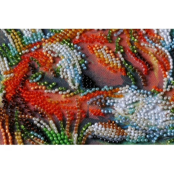 Набір-міді для вишивання бісером "Лисички" AMB-016 на натуральному полотні (AMB-016)