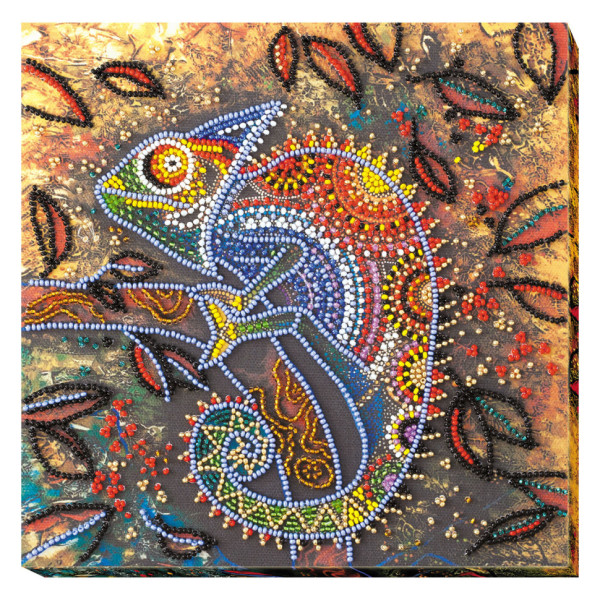 Набор-миди для вышивки бисером "Хамелеон" AMB-034 20х20 см(AMB-034)