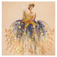 Набор-миди для вышивки бисером "Звездный вальс" AMB-097 20х20 см(AMB-097)