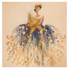 Набор-миди для вышивки бисером "Звездный вальс" AMB-097 20х20 см(AMB-097)