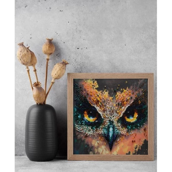 Набор-миди для вышивания бисером "Бесстрашный" AMB-107 на натуральном холсте(AMB-107)