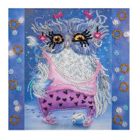 Набір для вишивання бісером "Сова з будильником" AM-102 15х15 см (AM-102)