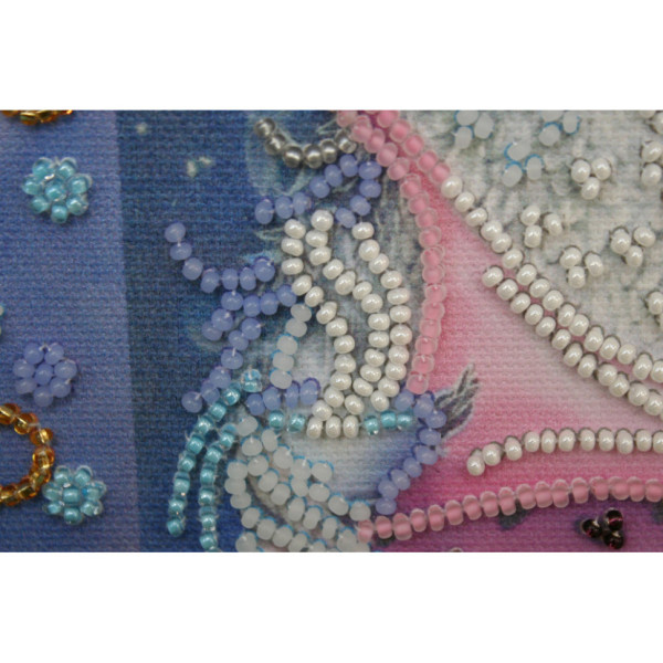 Набор для вышивки бисером "Сова с будильником" AM-102 15х15 см(AM-102)