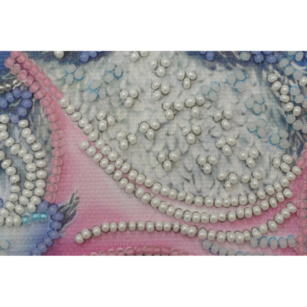 Набор для вышивки бисером "Сова с будильником" AM-102 15х15 см(AM-102)