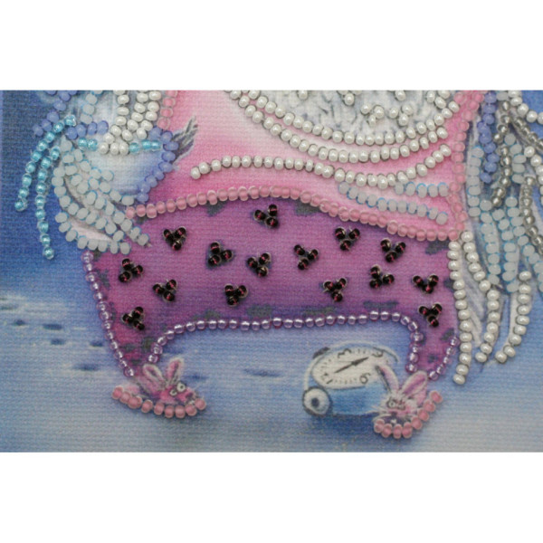 Набор для вышивки бисером "Сова с будильником" AM-102 15х15 см(AM-102)