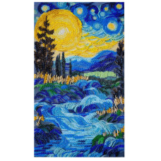 Набір для вишивання бісером "Там за водограєм" AB-908 на натуральному полотні (AB-908)