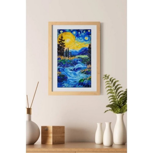 Набір для вишивання бісером "Там за водограєм" AB-908 на натуральному полотні (AB-908)