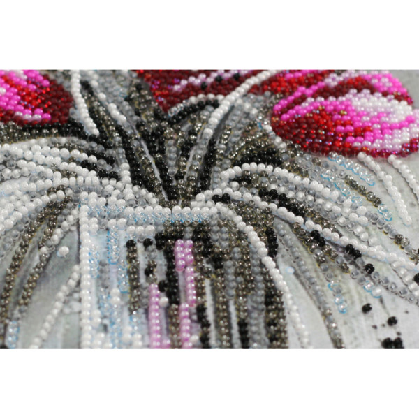 Набір для вишивання бісером "Червоний смарагд" 40х22 см (AB-854)