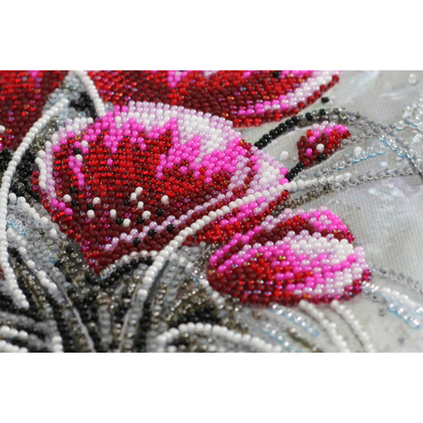 Набір для вишивання бісером "Червоний смарагд" 40х22 см (AB-854)