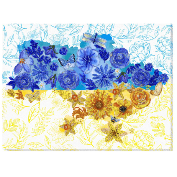 Набір для вишивання бісером "Квітуче земле" AB-870 41х27 см (AB-870)