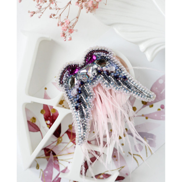 Набір для вишивання бісером прикраси "Окриляй" AD-202 на натуральному полотні (AD-202)