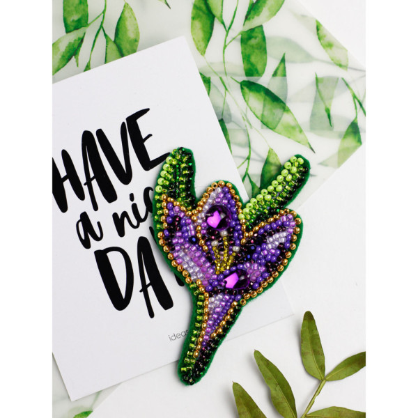 Набір для вишивання бісером "Крокус" AD-203 на натуральному полотні (AD-203)