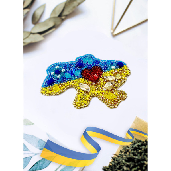 Набір для вишивання бісером "Моя рідна" AD-224 на натуральному полотні (AD-224)