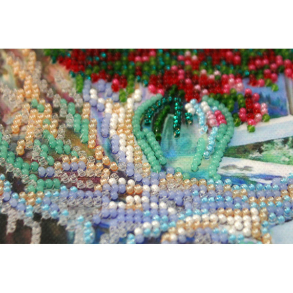 Набір для вишивання бісером "Море за вікном" AM-177 15х15 см