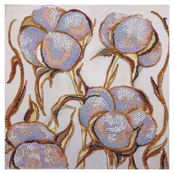 Набор-миди для вышивки бисером "Нежное прикосновение" AMB-090 20х20 см
