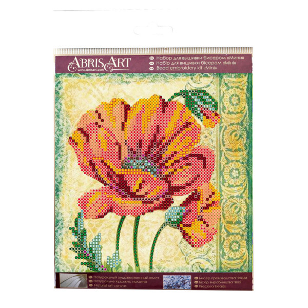 Набір для вишивання бісером "Червоний оксамит" AM-180 на натуральному полотні (AM-180)