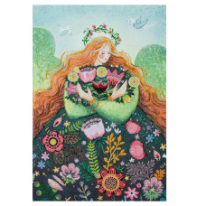 Набір для вишивання бісером "Закохана весна" AB-894 на натуральному полотні (AB-894)