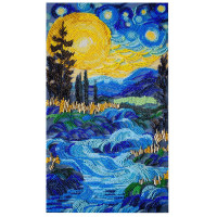 Набір для вишивання бісером "Там за водограєм" AB-908 на натуральному полотні (AB-908)