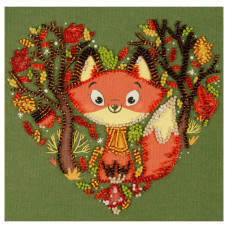 Набор-мини для вышивки бисером "Рыжий лисенок" AM-243 15х15 см(AM-243)