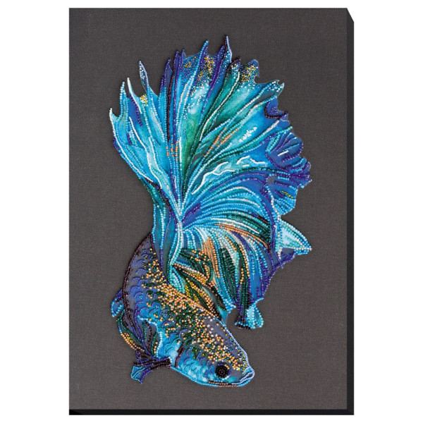 Набор для вышивки бисером "Синее золото" AB-746 на натуральном холсте(AB-746)