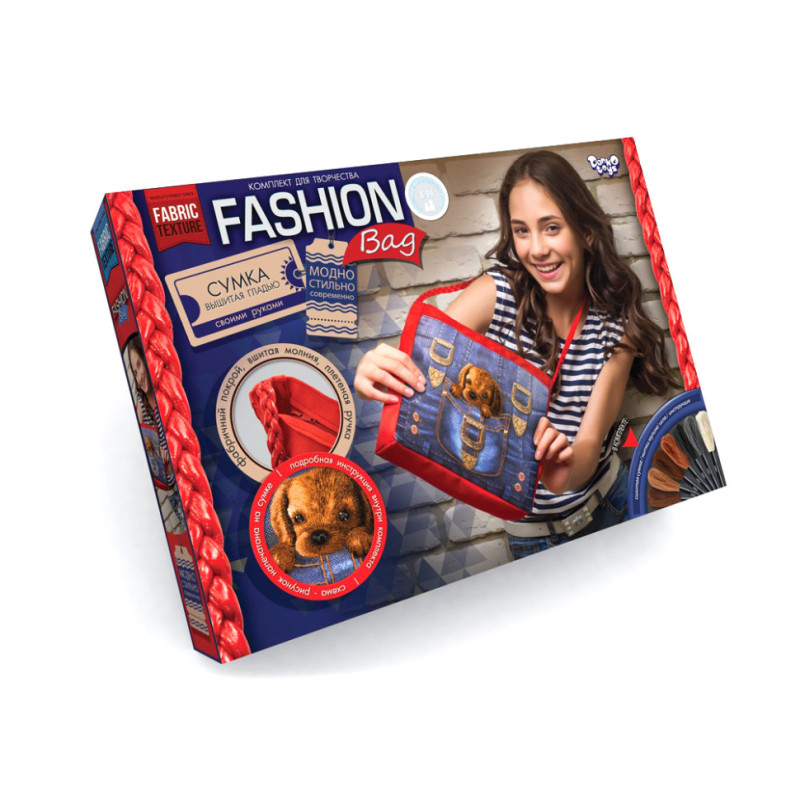 Комплект для творчості "Fashion Bag" FBG-01-03-04-05 вишивка муліне
