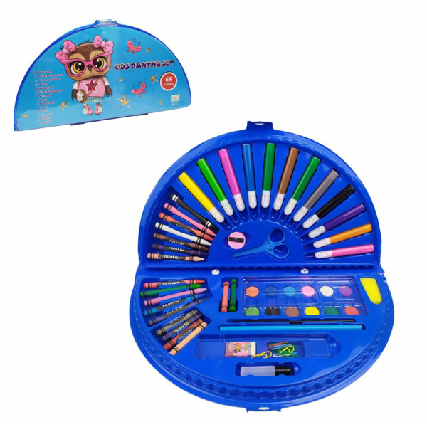 Детский набор для творчества и рисования MK 3918-2 в чемодане Сова(MK 3918-2-10)