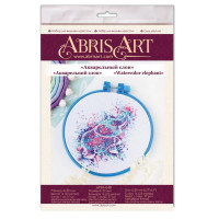 Набір для вишивання хрестиком "Акварельний слон" AHM-048 з п'яльцем (AHM-048)