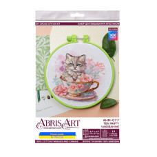 Набір для вишивання хрестиком "Чаювання" AHM-077 з п'яльцями (AHM-077)