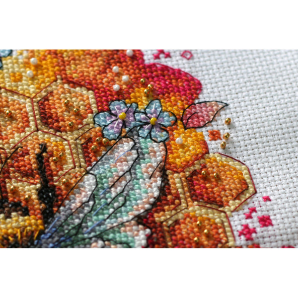 Набір для вишивання хрестиком "Різнотрав'я" AH-086 25х20 см