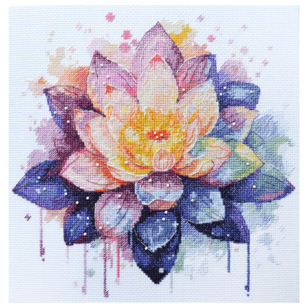 Набір для вишивки хрестиком "Сяючий лотос" AH-212 24х24 см (AH-212)