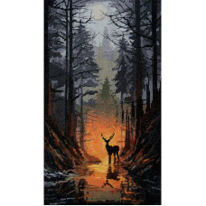 Набір для вишивання хрестиком "Вартовий лісу" AH-209 з п'яльцями (AH-209)