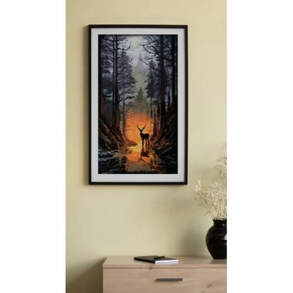 Набір для вишивання хрестиком "Вартовий лісу" AH-209 з п'яльцями (AH-209)